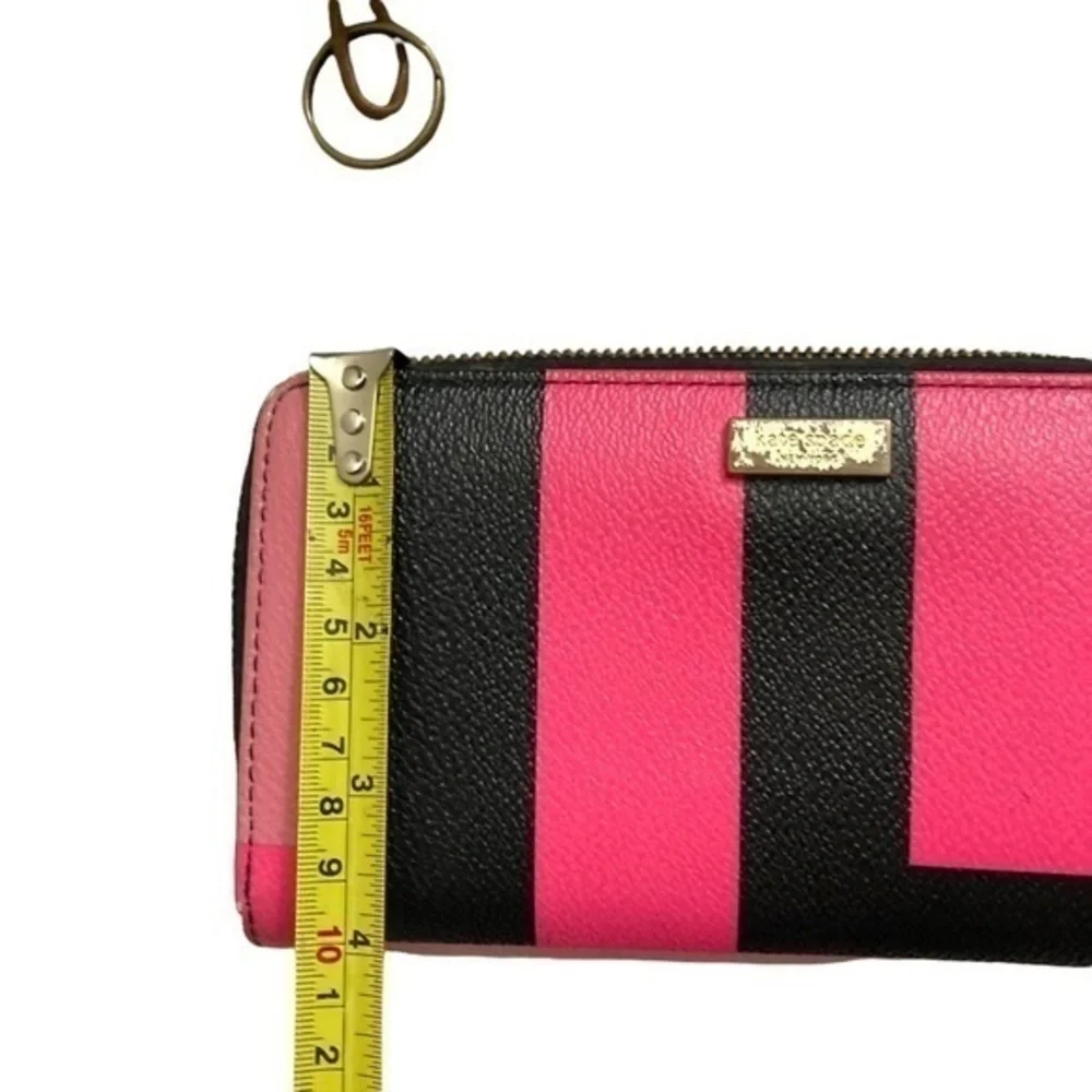 Kate spade multicolor pink colorblock clutch zipper wallet